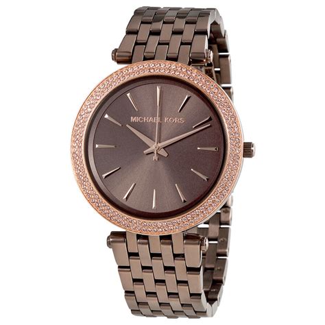 michael kors mk3416 darci pavé sable brown ladies watch|Michael Kors Ladies Brown Darci Watch MK3416.